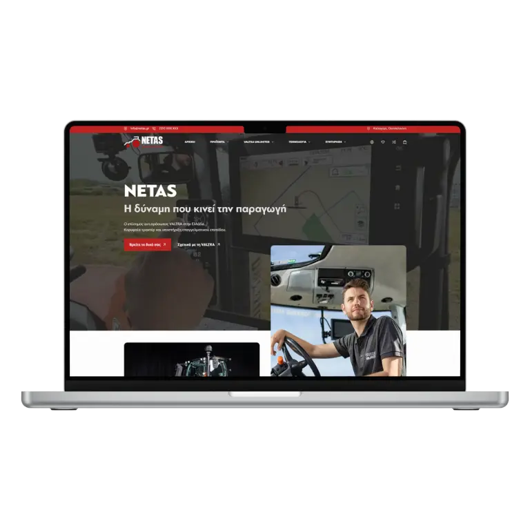 Netas Valtra - Desktop TWO DOTS Web Studio