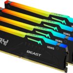 KINGSTON Memory KF556C40BBAK4-64 FURY Beast Black RGB DDR5, 5600MT/s, 64GB,KIT OF 4