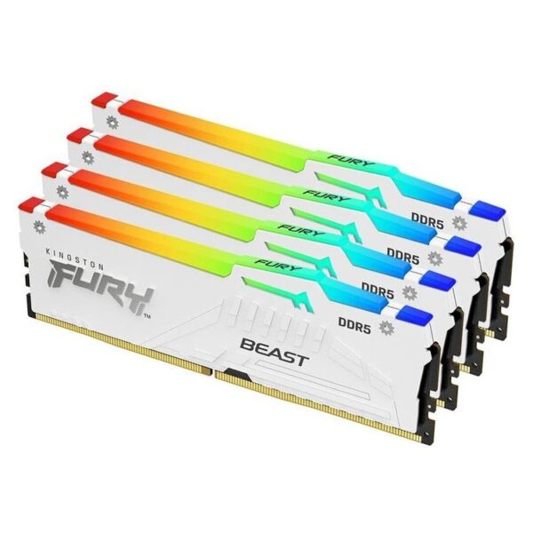 KINGSTON Memory KF556C40BWAK4-128 FURY Beast White RGB DDR5