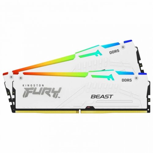 KINGSTON Memory KF560C30BWEAK2-64 FURY Beast WHITE RGB  DDR5