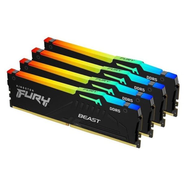 KINGSTON Memory KF560C40BBAK4-64 FURY Beast RGB DDR5 KINGSTON Memory KF560C40BBAK4-64 FURY Beast RGB DDR5