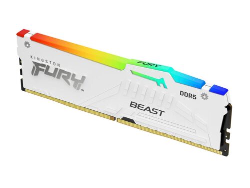 KINGSTON Memory KF568C34BWEA-16 FURY Beast White RGB DDR5 KINGSTON Memory KF568C34BWEA-16 FURY Beast White RGB DDR5