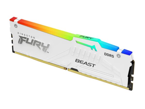 KINGSTON Memory KF568C34BWEA-16 FURY Beast White RGB DDR5 KINGSTON Memory KF568C34BWEA-16 FURY Beast White RGB DDR5