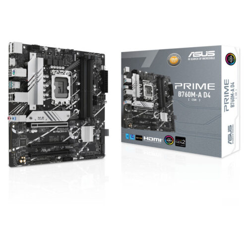 ASUS MOTHERBOARD PRIME B760M-A D4-CSM ASUS MOTHERBOARD PRIME B760M-A D4-CSM