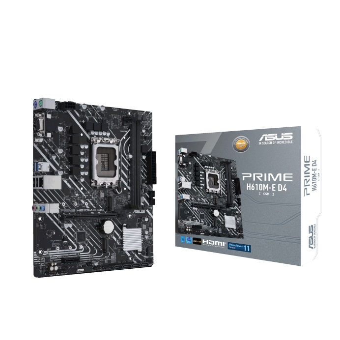 Asus MOTHERBOARD PRIME H610M-E D4-CSM 1700, - TWO DOTS
