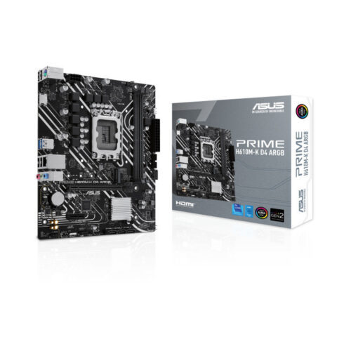 ASUS MOTHERBOARD PRIME H610M-K D4 ARGB ASUS MOTHERBOARD PRIME H610M-K D4 ARGB