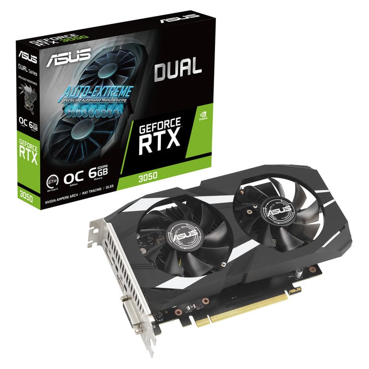 Asus VGA DUAL-RTX3050-O6G, 6GB - TWO DOTS