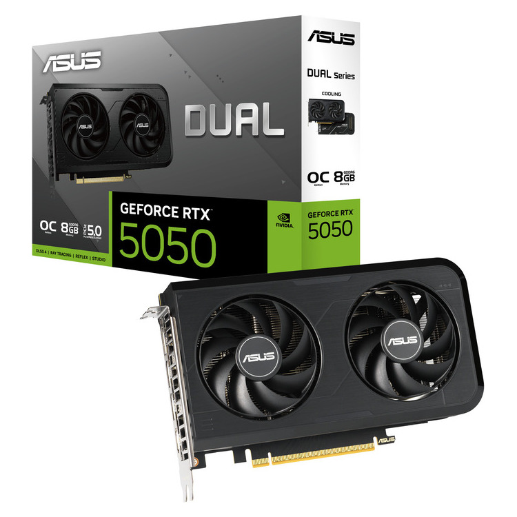 Asus VGA DUAL-RTX5050-O8G, 8GB - TWO DOTS