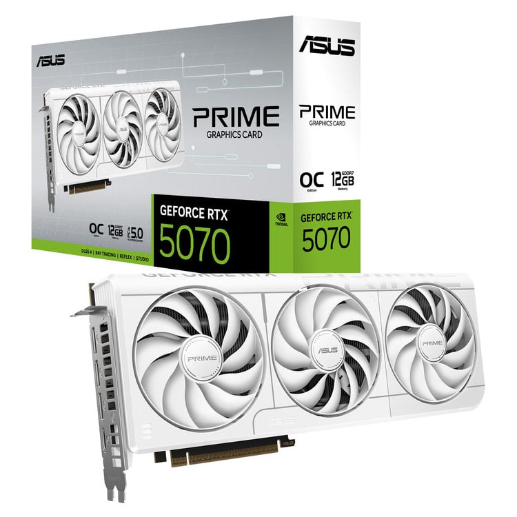 Asus VGA PRIME-RTX5070-O12G-WHITE, 12GB - TWO DOTS