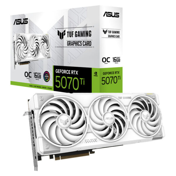 ASUS VGA TUF-RTX5070TI-O16G-WHITE-GAMING ASUS VGA TUF-RTX5070TI-O16G-WHITE-GAMING