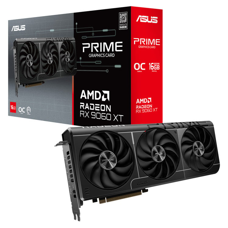 Asus VGA PRIME-RX9060XT-O16G, 16GB - TWO DOTS