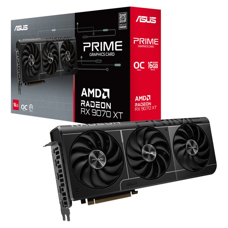 Asus VGA PRIME-RX9070XT-O16G, 16GB - TWO DOTS