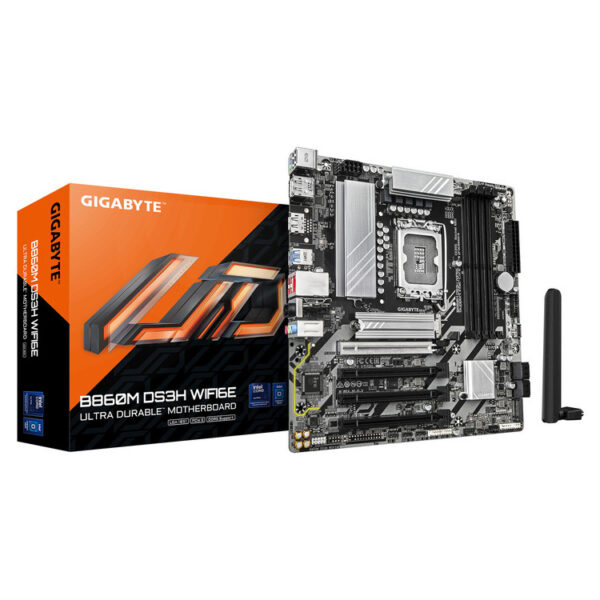 GIGABYTE MOTHERBOARD B860M DS3H WIFI6E DDR5 GIGABYTE MOTHERBOARD B860M DS3H WIFI6E DDR5