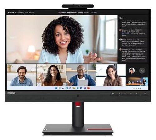 LENOVO Monitor ThinkVision T24mv-30 23.8&apos;&apos; FHD IPS, Slim Bezel, HDMi, Display Port, USB+USB-C, Ethernet,Height adjustable, 3YearsW
