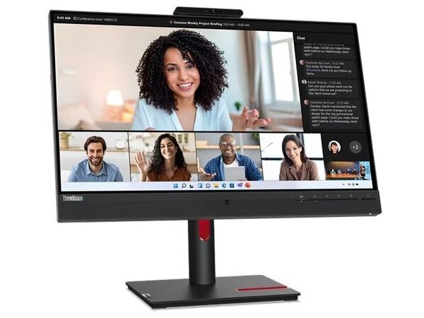 LENOVO Monitor ThinkVision T24mv-30 23.8&apos;&apos; FHD IPS, Slim Bezel, HDMi, Display Port, USB+USB-C, Ethernet,Height adjustable, 3YearsW