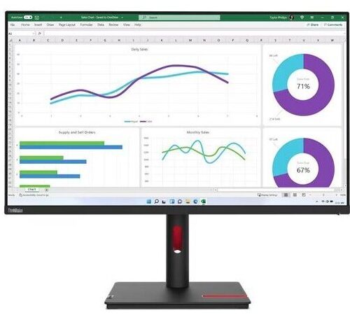 LENOVO Monitor ThinkVision T32h-30 31.5&apos;&apos; QHD IPS, HDMI, Display Port, USB, USB-C, Height Adjustable, 3YearsW