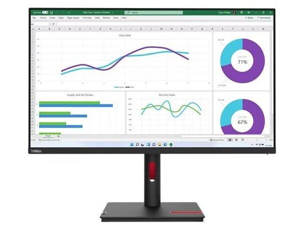 LENOVO Monitor ThinkVision T32h-30 31.5&apos;&apos; QHD IPS, HDMI, Display Port, USB, USB-C, Height Adjustable, 3YearsW