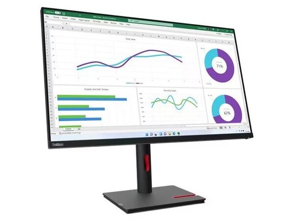 LENOVO Monitor ThinkVision T32h-30 31.5&apos;&apos; QHD IPS, HDMI, Display Port, USB, USB-C, Height Adjustable, 3YearsW