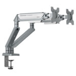 ANDA SEAT Monitor ARM / Stand A6D-2S Silver White Dual, Weight Capacity (per Screen): 2-9kg