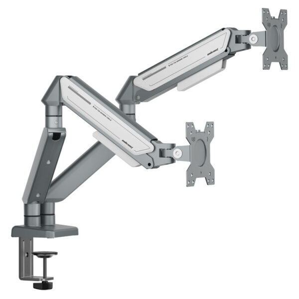 ANDA SEAT Monitor ARM / Stand A6D-2S  Silver White Dual, Weight Capacity (per Screen): 2-9kg