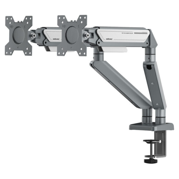 ANDA SEAT Monitor ARM / Stand A6D-2S  Silver White Dual, Weight Capacity (per Screen): 2-9kg