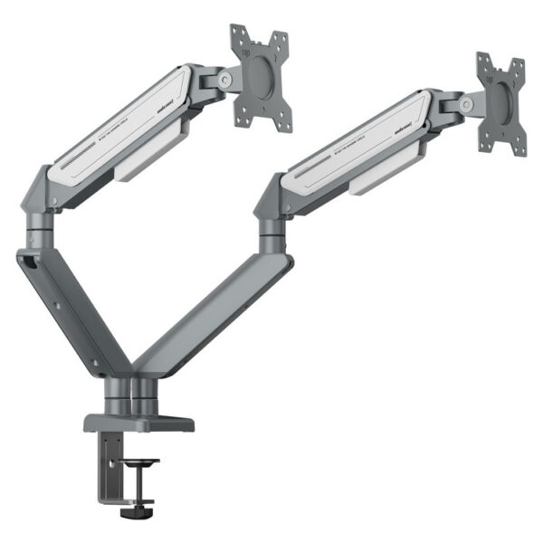 ANDA SEAT Monitor ARM / Stand A6D-2S  Silver White Dual, Weight Capacity (per Screen): 2-9kg