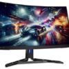 LENOVO Monitor Legion Gaming R27qc-30  27&apos;&apos; QHD VA,HDMi,Display Port,Height adjustable, AMD FreeSync,Speakers,3YearsW