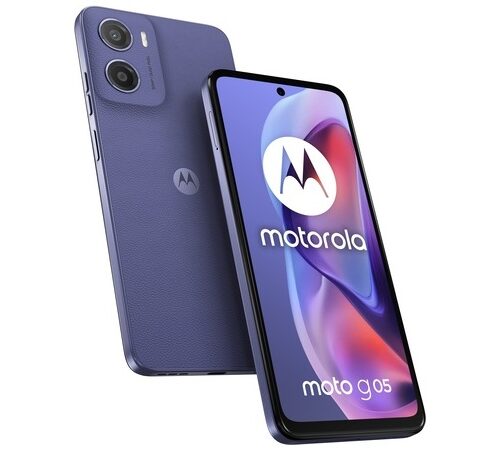 MOTOROLA Smartphone G05, 6.67"/MediaTek Helio G81/4GB/128GB/Android 15/Denim Blue (Vegan Leather)
