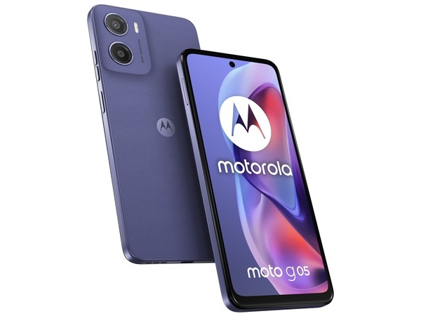 MOTOROLA Smartphone G05, 6.67"/MediaTek Helio G81/4GB/128GB/Android 15/Denim Blue (Vegan Leather)