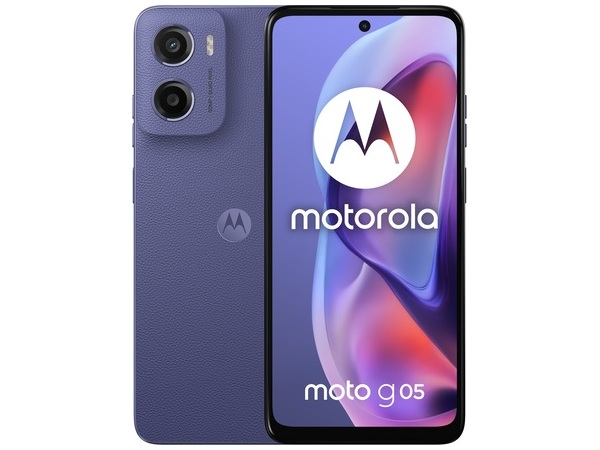 MOTOROLA Smartphone G05, 6.67"/MediaTek Helio G81/4GB/128GB/Android 15/Denim Blue (Vegan Leather)