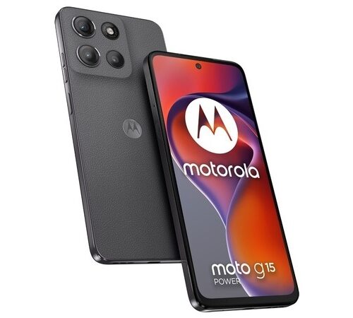 284-95-MOSG15 MOTOROLA Smartphone G15 Power, 6.72"/MediaTek Helio G81/8GB/256GB/Android 15/Gravity Grey (Vegan Leather)