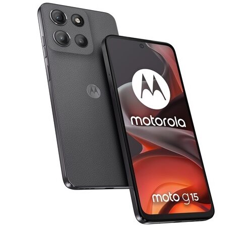 MOTOROLA Smartphone G15, 6.72"/MediaTek Helio G81/8GB/512GB/Android 15/Gravity Grey (Vegan Leather)
