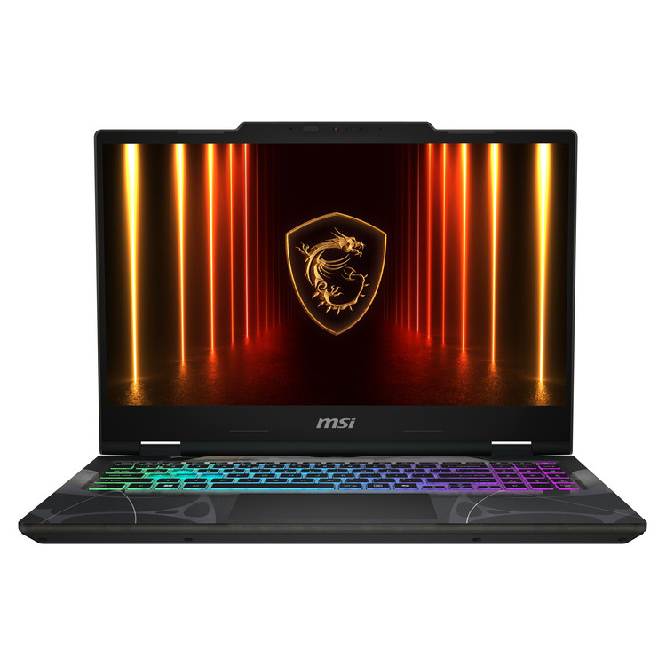 MSI Cyborg A15 AI B2HWEKG gaming laptop Translucent Black - SKU OKT-9S7-15QL42-084 - front open view