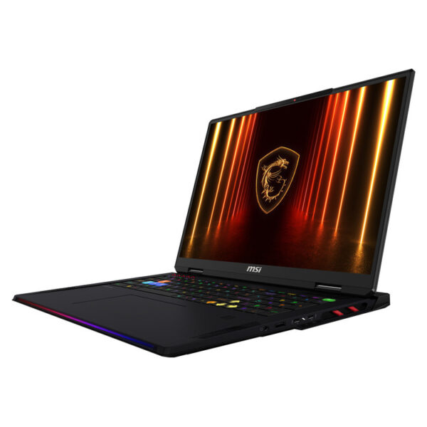 MSI Laptop Raider 18 HX AI A2XWIG 18&apos;&apos; 3840x2400 MiniLED 120Hz/U9- 285HX/64GB/2x2TB SSD NVMe PCIe/NVidia GeForce RTX 5080 16GB/Win 11 Pro/2Y/Core Black