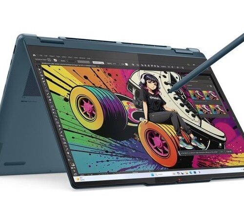 LENOVO Laptop Yoga 7 2-in-1 14AKP10 14'' 2.8K OLED/Ryzen AI 7-350/32GB/1TB/AMD Radeon 860M Graphics/Win 11 Home/3Y Premium/Tidal Teal