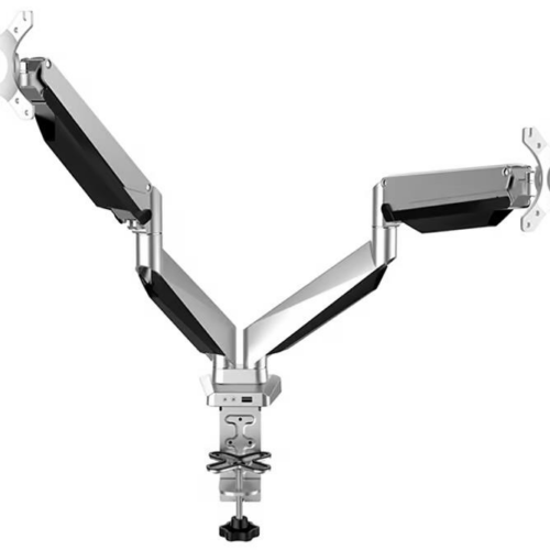 PROKORD Монтаж за настолен монитор DUS522 DUAL ARM (черен/сребърен) НОВО