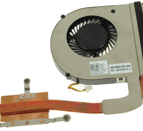 CPU COOLING FAN & HEATSINK ASSEMBLY FOR NB DELL INSPRIRON 15 (3542 / 3543) / 17 (5748)