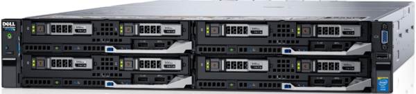 Dell Poweredge FX2S /w 4 x FC640 each with: (2 x SFF) 2 x Xeon E5-2680v4/32GB/Perc H730/No Rails