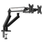 ANDA SEAT Monitor ARM / Stand A6D-2S Black White Dual, Weight Capacity (per Screen): 2-9kg