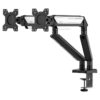 ANDA SEAT Monitor ARM / Stand A6D-2S Black White Dual, Weight Capacity (per Screen): 2-9kg