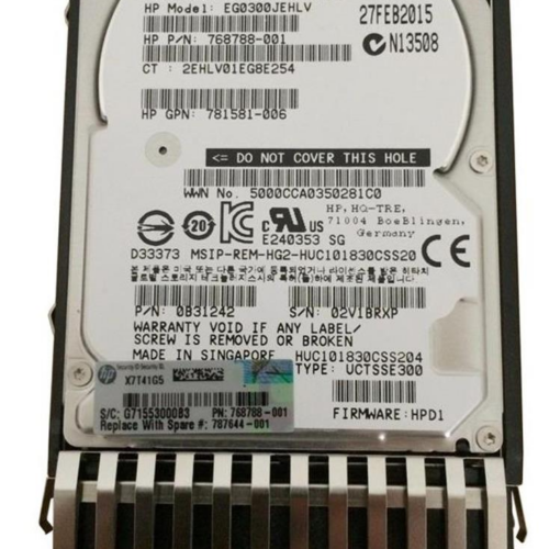 HDD HP 300GB SAS 12G 2.5" 10K