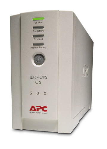 APC Back-UPS BK500EI CS 500VA Stand By APC Back-UPS CS 500VA Stand By - TWO DOTS