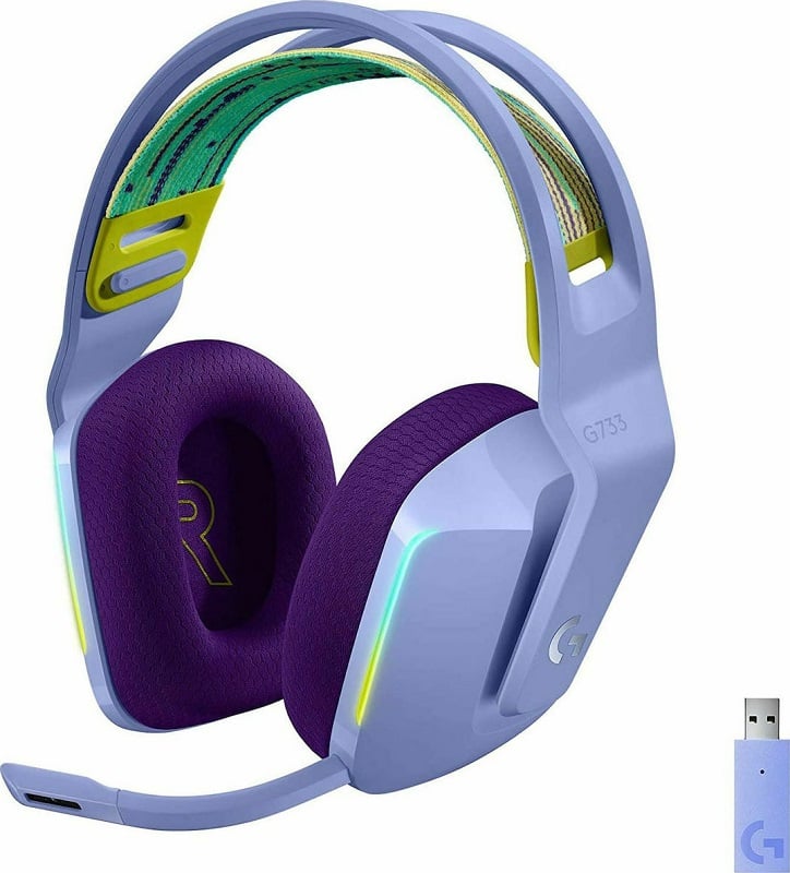 LOGITECH Wireless Gaming Headset G733 LightSpeed Lilac