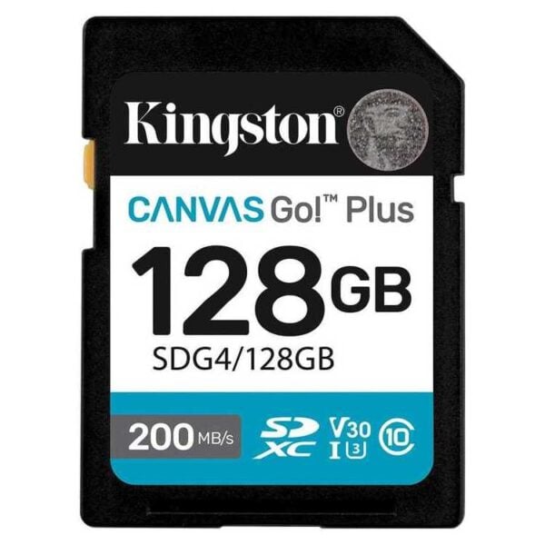 KINGSTON Memory Card SD Canvas Go Plus SDG4/128GB Class 10 KINGSTON Memory Card SD Canvas Go Plus SDG4/128GB Class 10