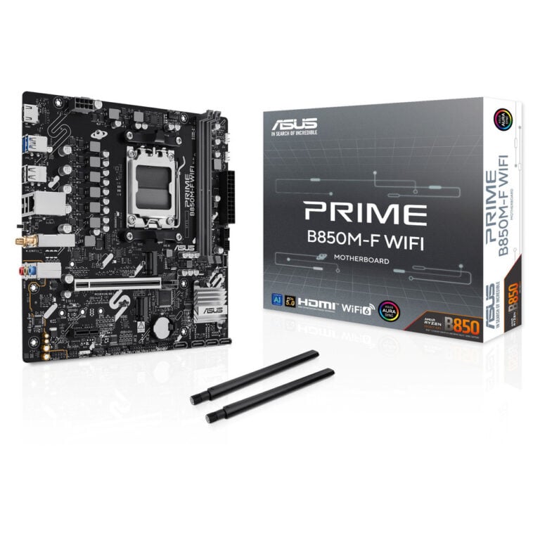 ASUS PRIME B850M-F WIFI μητρική AM5 (AMD B850, DDR5, Wi‑Fi) – OKT-90MB1N80-M0EAY0 – TWO DOTS