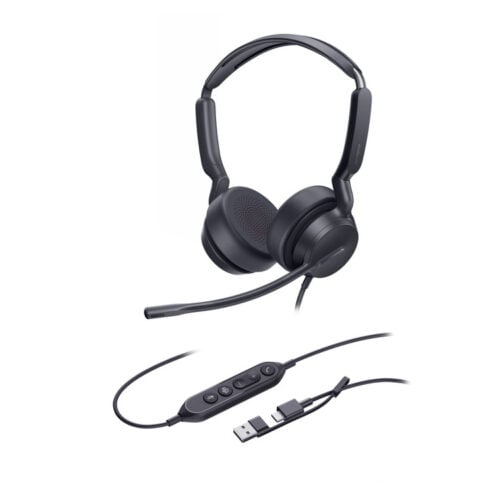 Yealink UH42 Dual Teams USB-C/A - Featured Yealink UH42 Dual Teams USB-C/A ενσύρματο headset