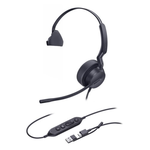 Yealink UH42 Mono USB-C/A ενσύρματο headset (OKT-1308240)