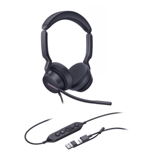 Yealink UH46 Dual Teams USB-C/A Headset (OKT-1308182) Yealink UH46 Dual Teams USB-C/A headset for Microsoft Teams