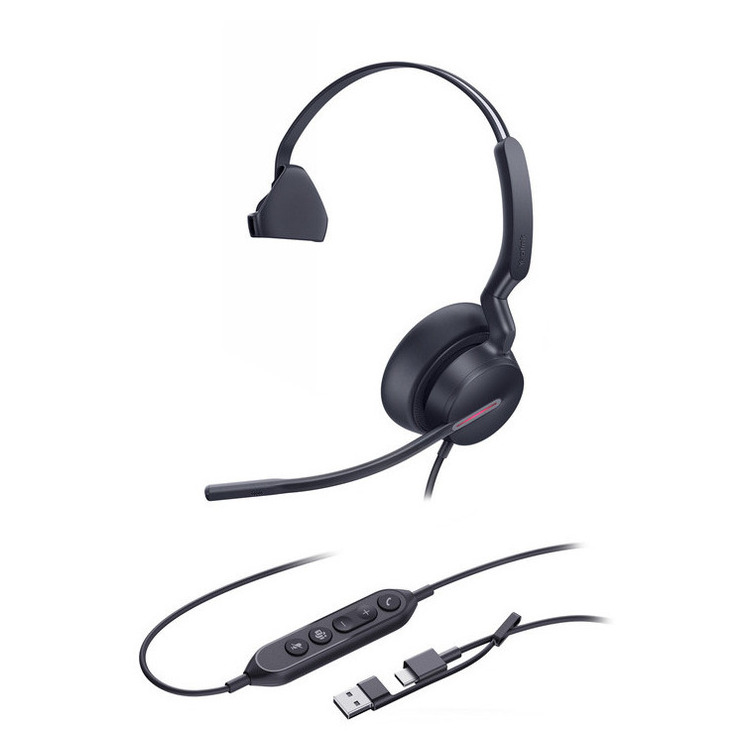 Yealink UH46 Mono Headset USB-C/A Wired