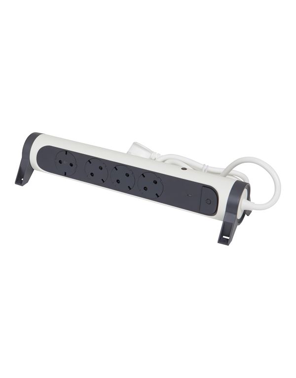 Legrand SurgeArrest 4 Outlets 1.5m Cable CFT White/Grey Rotating Legrand SurgeArrest 4 Outlets 1.5m Cable CFT White/Grey Rotating